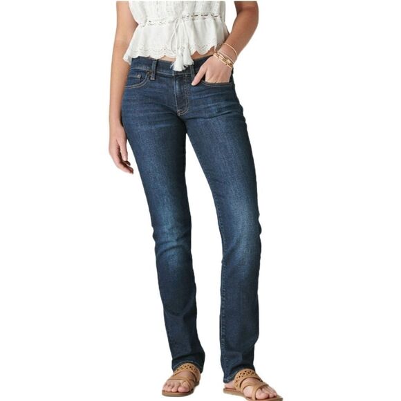 Lucky brand mid rise straight sweet jeans - Picture 1 of 14
